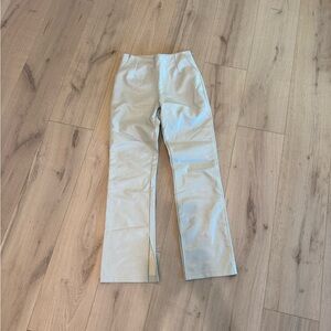 Le Lis Collection Faux Leather Beige Pants XS